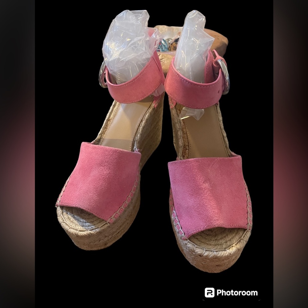 Marc Fisher Fuchsia Suede Espadrilles